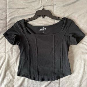 Hollister Black Baby Tee
